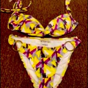 Cyn & Luca 2 Pc Swimsuit Beach Bikini Sz M